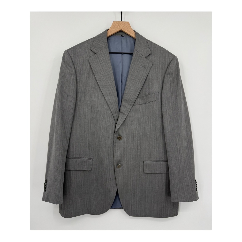 Suitsupply Blazer Mens 46R Grey Herringbone Vitale Barberis Canonico‎